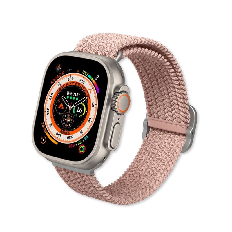 Rhinoshield Braided Strap For Apple Watch (42/ 44/ 45/ 49mm) - Pink