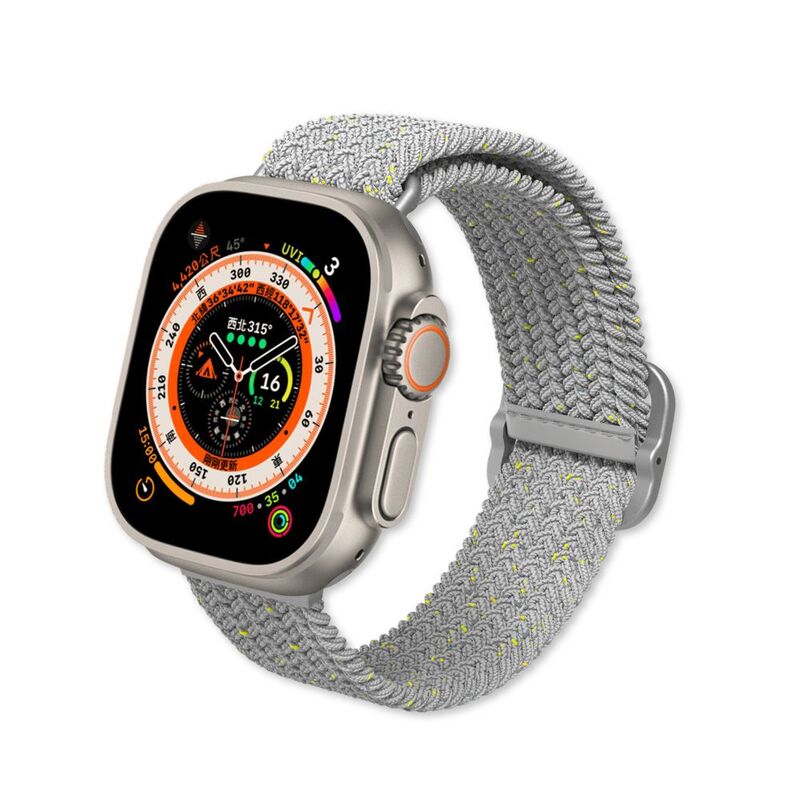 Rhinoshield Braided Strap For Apple Watch (42/ 44/ 45/ 49mm) - Stone Gray