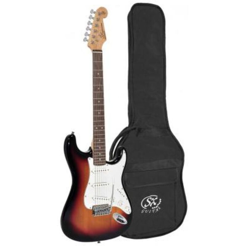 SX ED1-3TS Electric Guitar - 3 Tone Sunburst (with Guitar Bag)