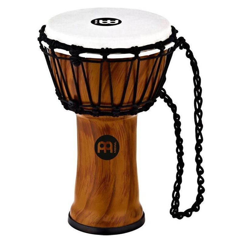 Meinl JRD-TA Junior Djembe with Synthetic Shell and Head 7" Compact Size / Rope Tuned / Twisted Amber
