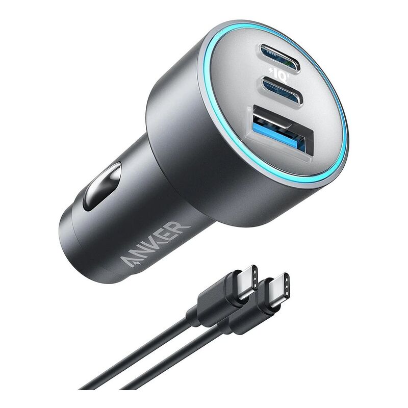 Anker 535 Bundle Of 3.2ft C- C Cable Car Charger 67W - Gray