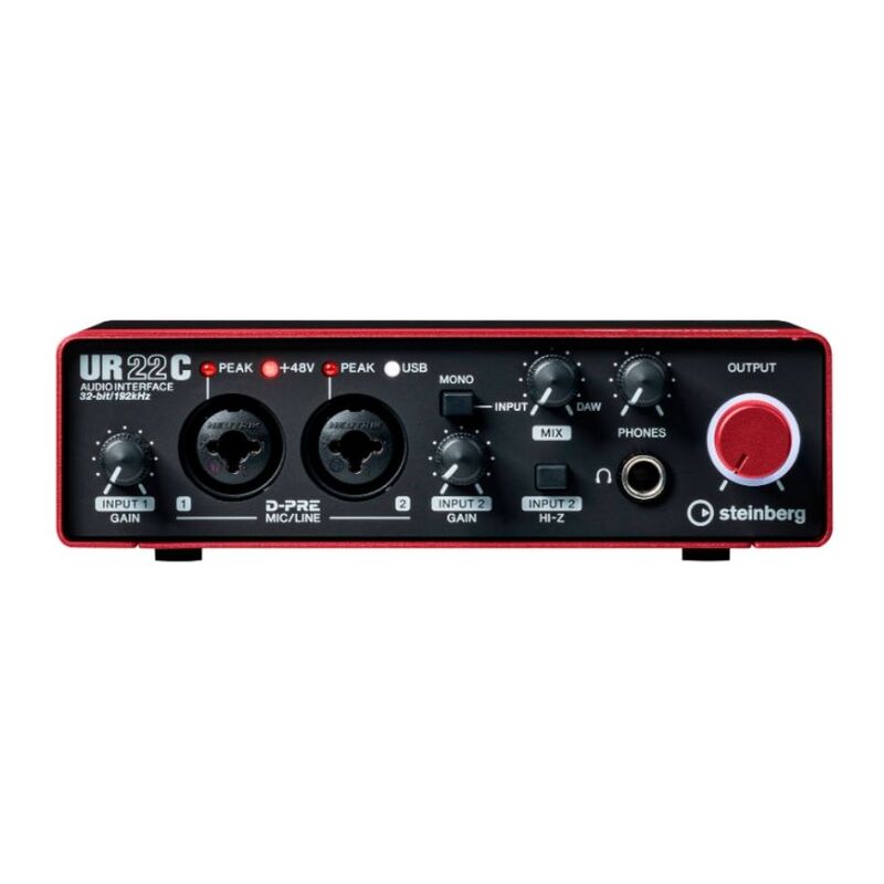 Steinberg UR22C 2 x 2 USB 3.0 Audio Interface - Red