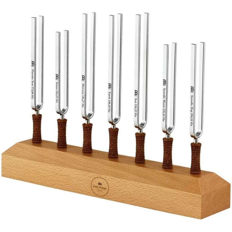 Meinl Sonic Energy Tuning Fork Chakra Set - TF-SET-CHA-7 with Base Holder