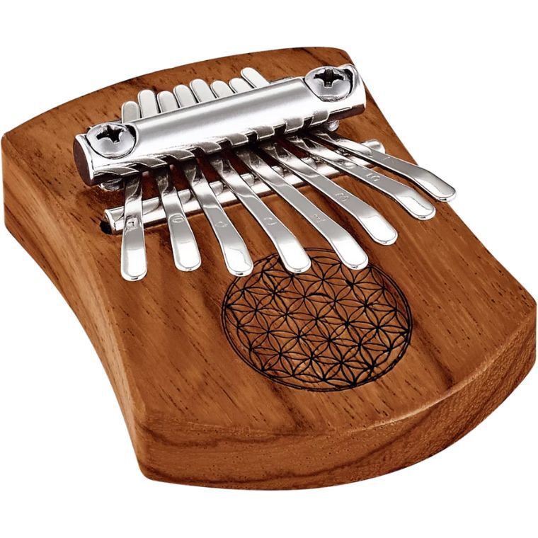 Meinl Sonic Energy Mini Kalimba - 8 notes - Red Zebrawood - Flower of Life - KL802FOL