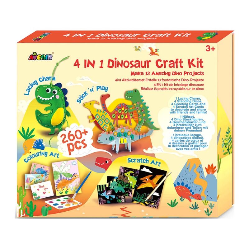 Avenir 4-In-1 Dinosaur Craft Kit