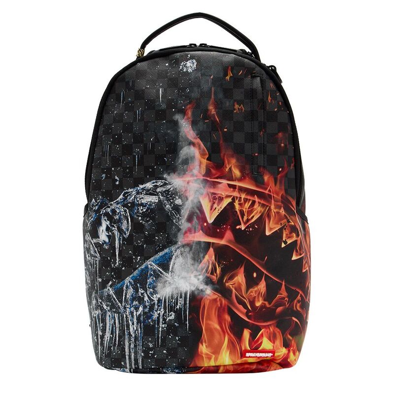 Sprayground Fire & Ice Shark DLXSV Backpack