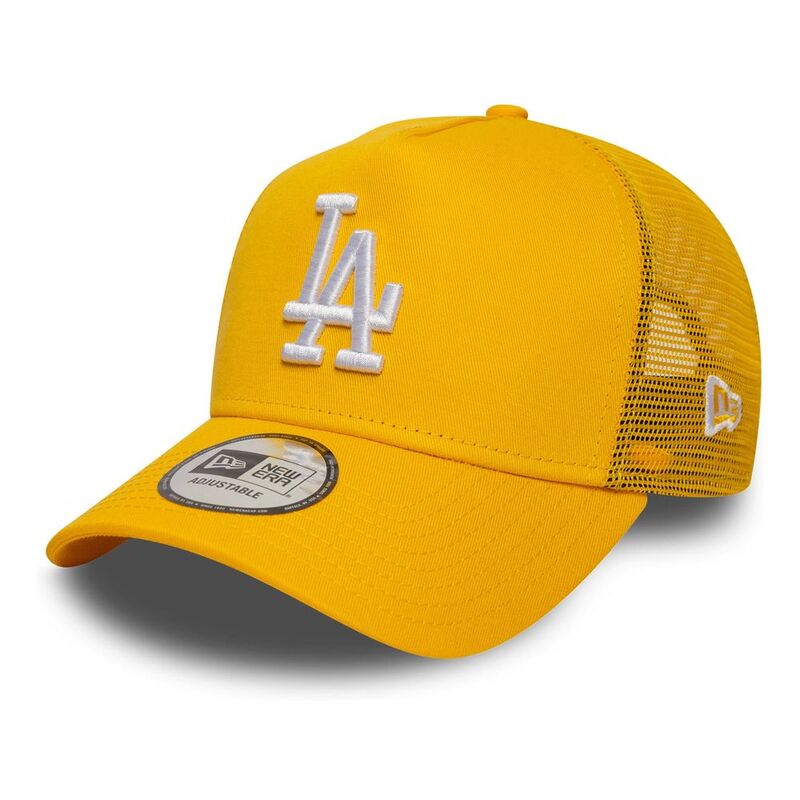 New Era League Essential 9Forty Trucker Los Angeles Dodgers Medium Yellow Cap (One Size) New Era League Essential 9Forty Trucker Los Angeles Dodgers Medium Yellow Cap (One Size)