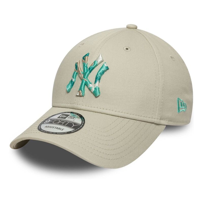 New Era Seasonal Infill 9Forty New York Yankees Light Beige Cap (One Size)