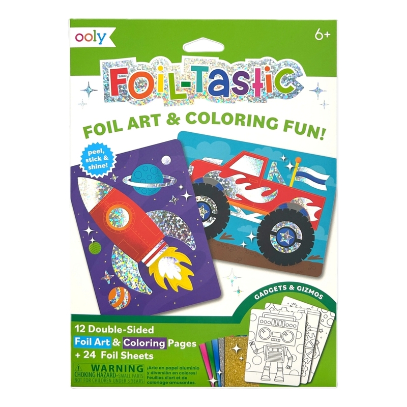 Ooly Foil-Tastic Foil Art & Coloring Set - Gadgets & Gizmos
