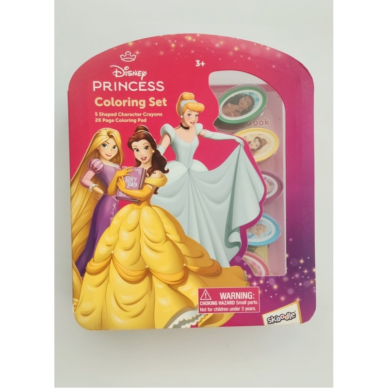 Skoodle Disney Princess Coloring Set With Shaped Crayon