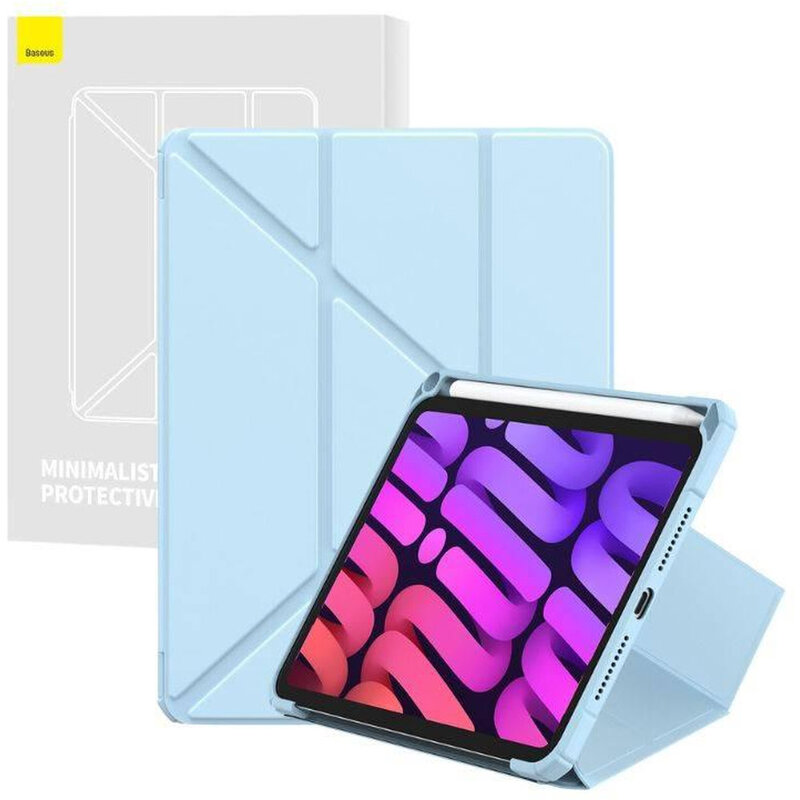 Baseus Minimalist Series Protective Case For iPad Mini6/Mini7 8.3-Inch - Cerulean
