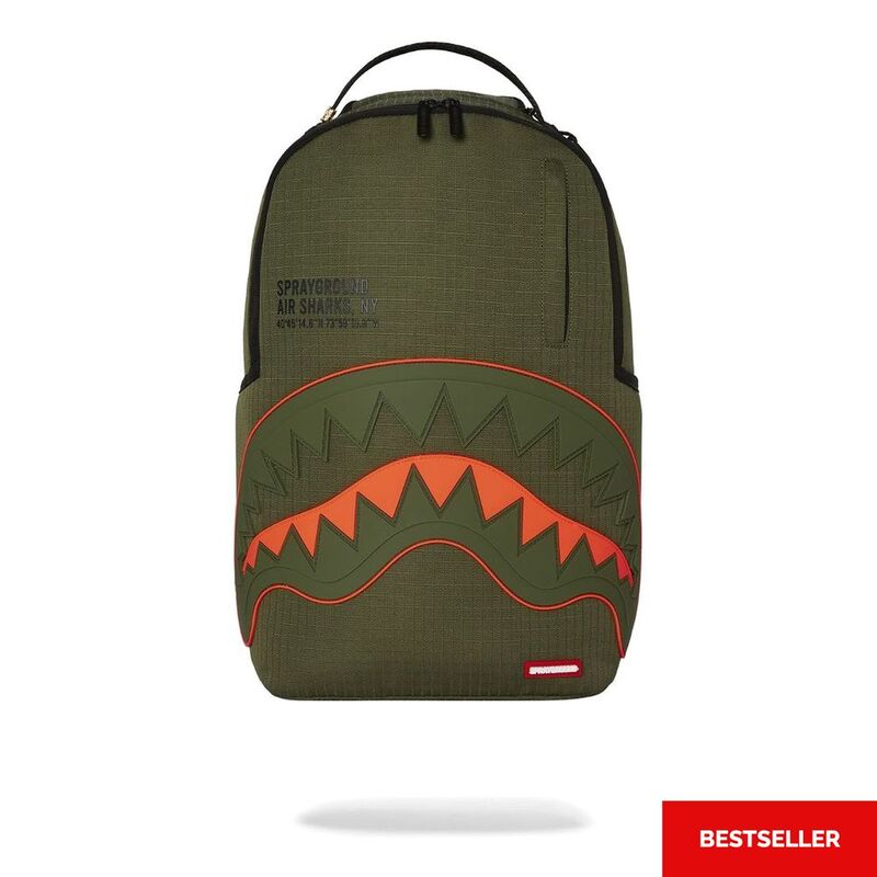 Sprayground Shark Central Army DLX-Ripstop Backpack Sprayground Shark Central Army DLX-Ripstop Backpack