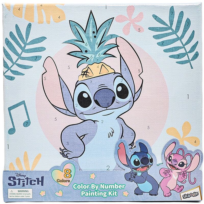 Skoodle Boy Stitch Color By Number (Canvas Painting)