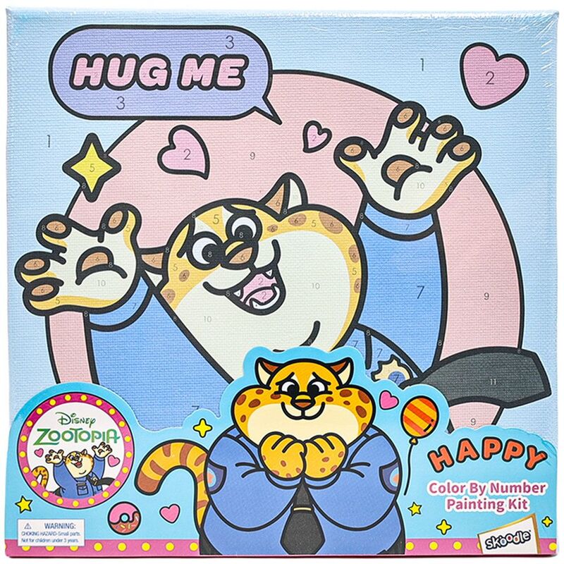 Skoodle Benjamin Zootopia Color By Number (Canvas Painting)