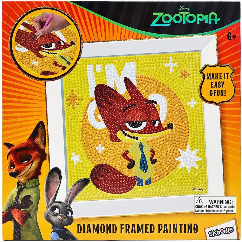 Skoodle Nick Zootopia Diamond Framed Painting Kit