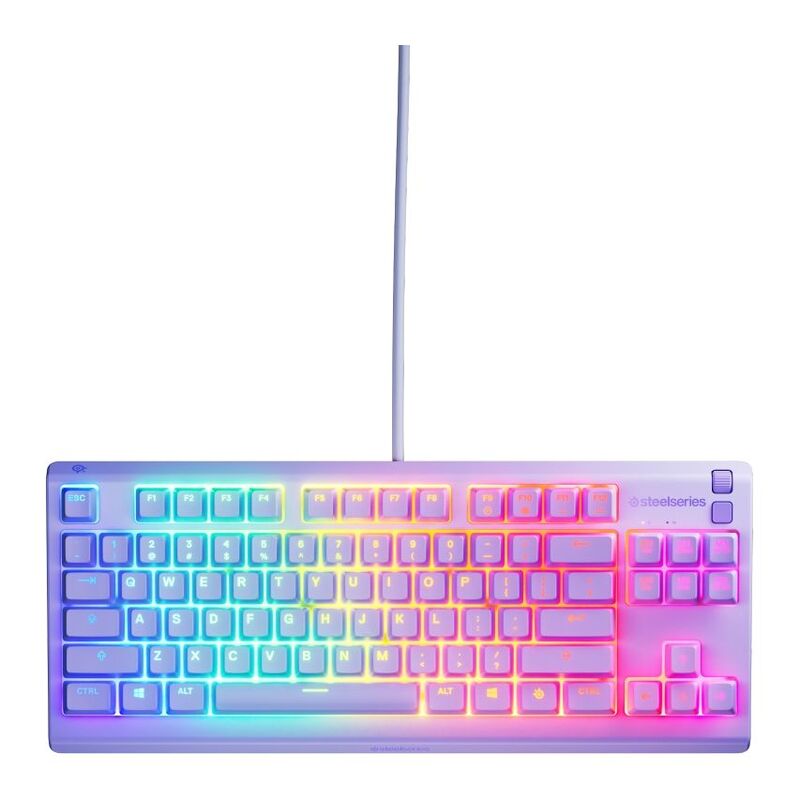 SteelSeries Apex 3 TKL RGB Gaming Keyboard - Lavender (US Layout) SteelSeries Apex 3 TKL RGB Gaming Keyboard - Lavender (US Layout)