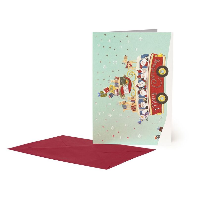 Legami Large Greeting Card (11.5 x 17cm) - Santa Bus