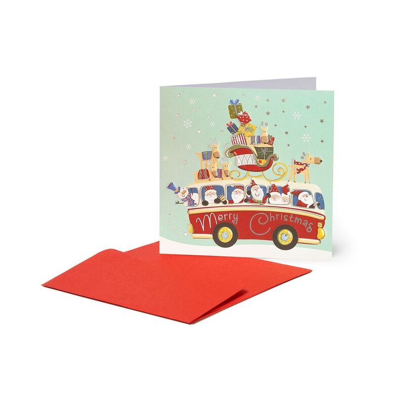 Legami Small Greeting Card (7 x 7cm) - Bus