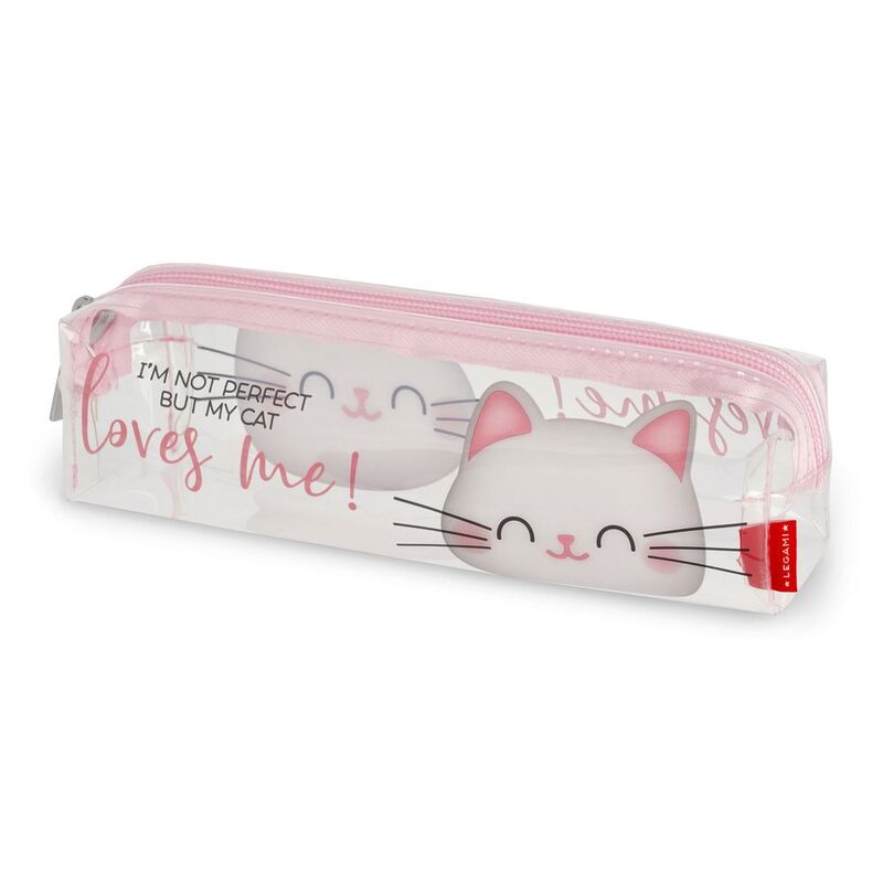 Legami Transparent Pencil Case - Kitty