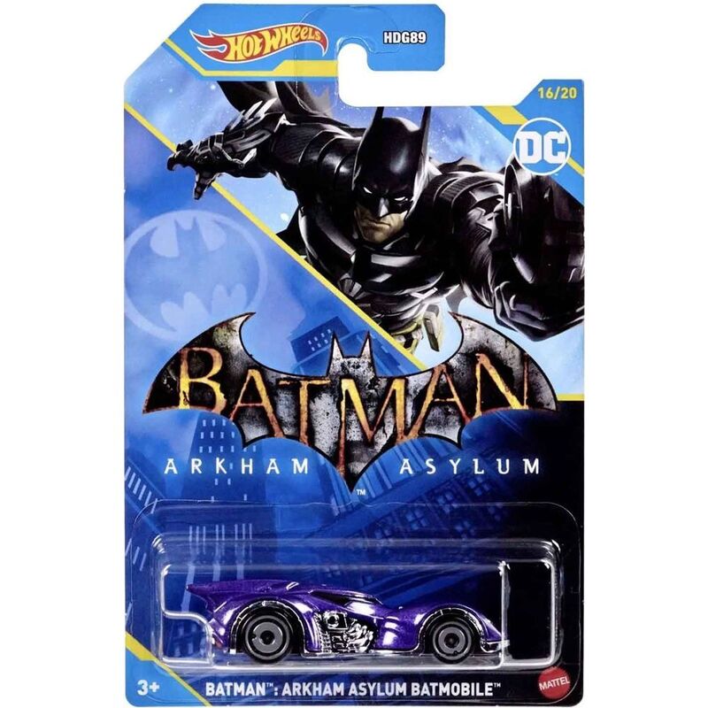 Hot Wheels DC Batman Arkham Asylum Batmobile 1.64 Scale Diecast Car HLK70