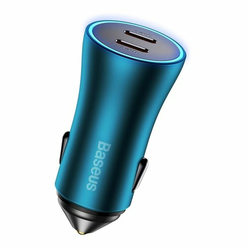 Baseus Golden Contactor Pro Dual Fast Charger Car Charger C+C 40W - Blue