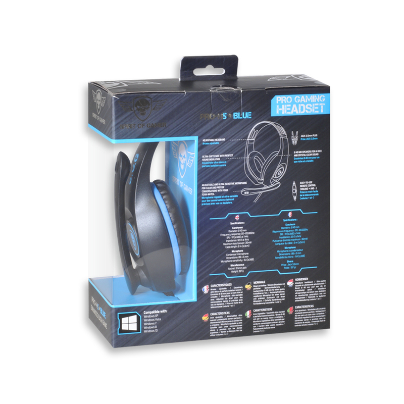 Spirit Of Gamer Pro H5 Blue Edition Pc/Ps4/Xbox One Gaming Headset