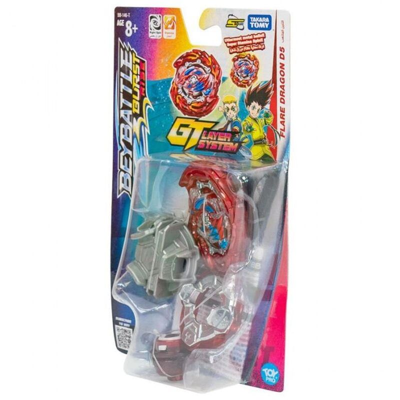 Beyblade Beybattle Burst Rise GT Layer System Flare Dragon D5