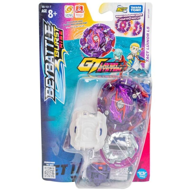 Beyblade Beybattle Burst Rise Gt Layer System Tact Luinor L5