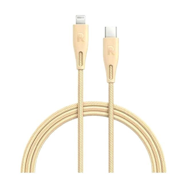 Ravpower RP-CB1017 Type-C To Lightning Cable 1.2m Nylon - Gold