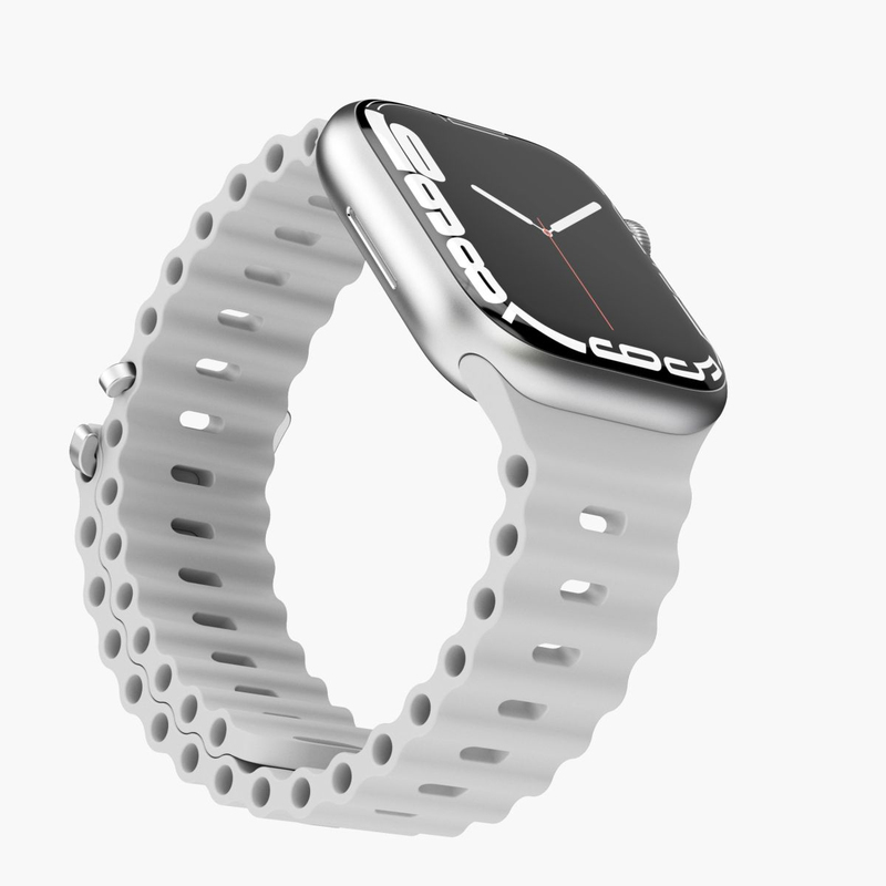 VONMAHLEN Wave Band Case 2 Band One Light Gray (For Apple Watch 42 mm / 44 mm / 45 mm / 49 mm)