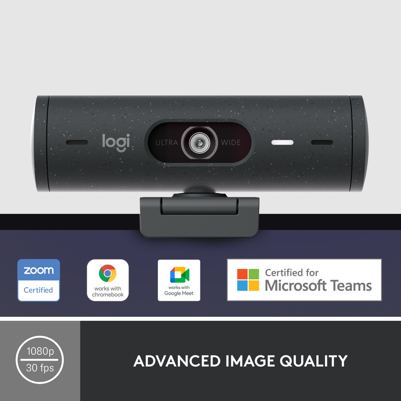 Logitech 960-001422 Brio 500 FHD Webcam - Graphite