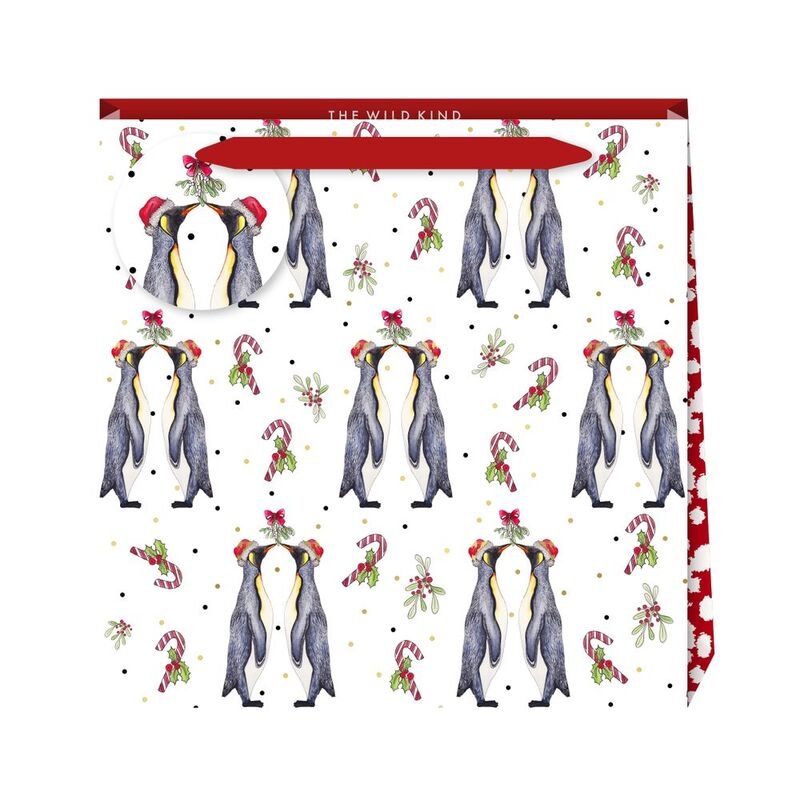 The Wild Kind London Penguin Kiss Medium Bag (22 x 22 x 8cm)