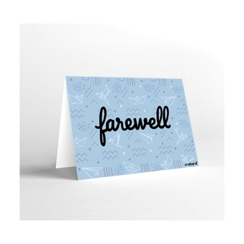 Mukagraf Farewell Standard Greeting Card(18X12Cm)