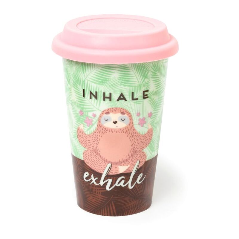 Legami Tu Vuo Fa L'Americano Porcelain Travel Mug 300 ml - Sloth