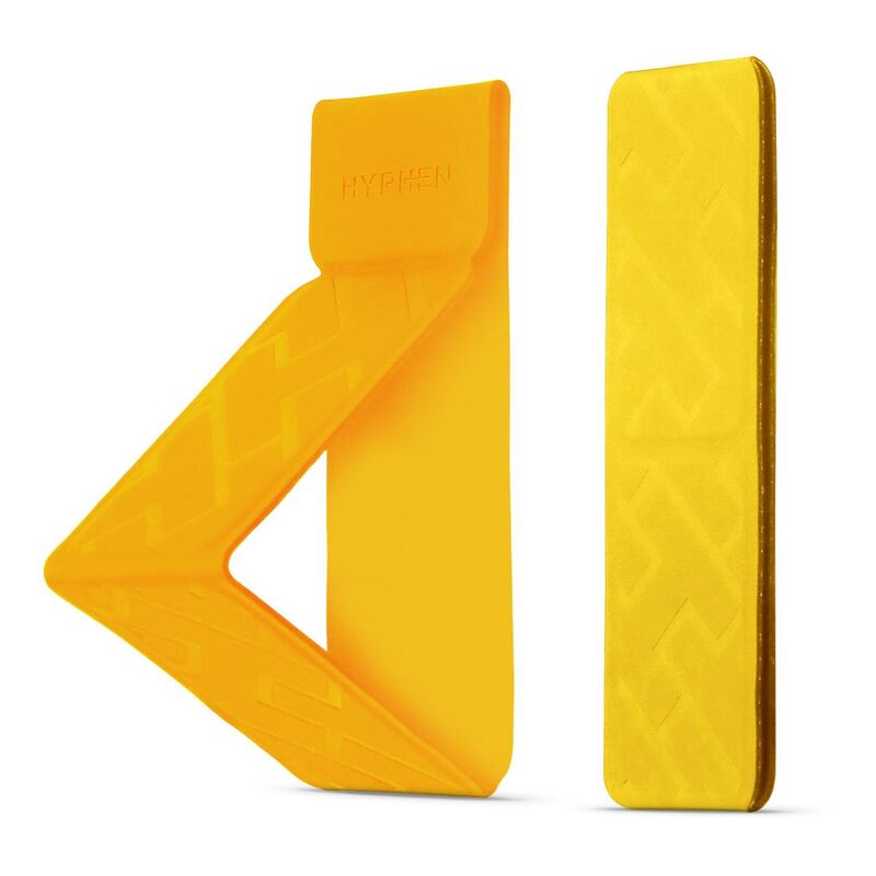 HYPHEN Smartphone Case Grip Holder and Stand - Yellow - Fits up to 6.1-Inch