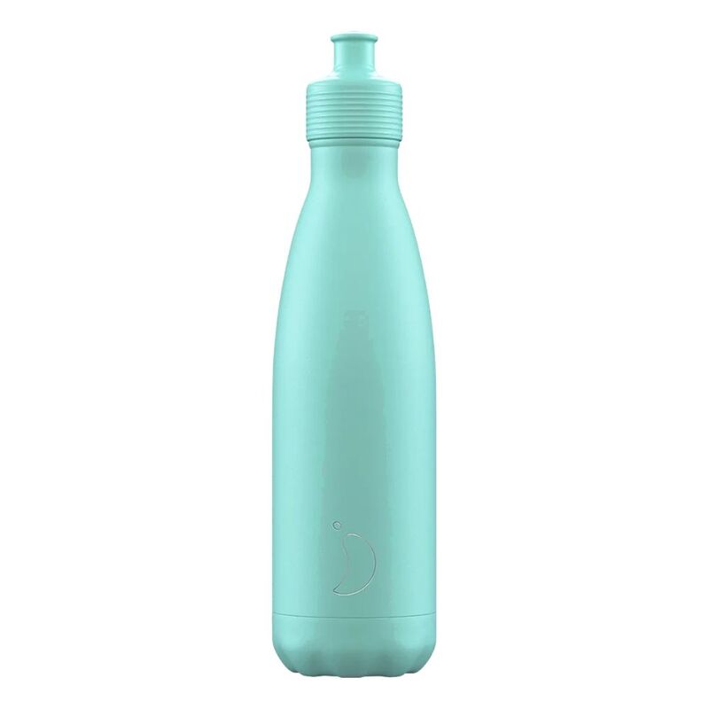 Chilly's Bottles Sports Pastel Green Stainless Steel Water Bottle 500ml Chilly's Bottles Sports Pastel Green Stainless Steel Water Bottle 500ml
