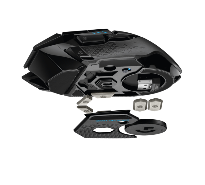 Logitech G 910-005568 G502 LIGHTSPEED Wireless Gaming Mouse with HERO Sensor and Tunable Weights