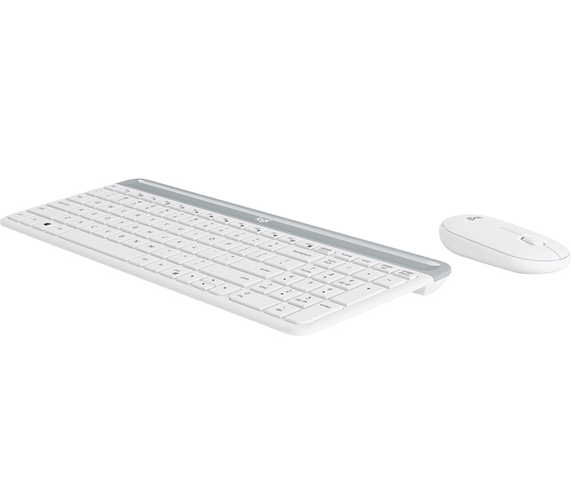 Logitech 920-009205 MK470 Slim Wireless Keyboard/Mouse Combo - Off White (US English)